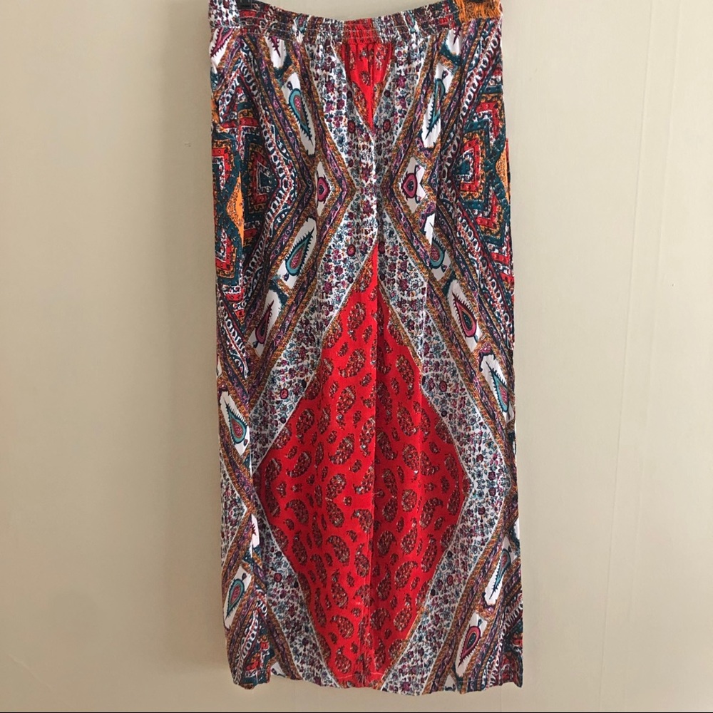 Boho Print Maxi Skirt w/ Pockets! - Picture 8 of 10